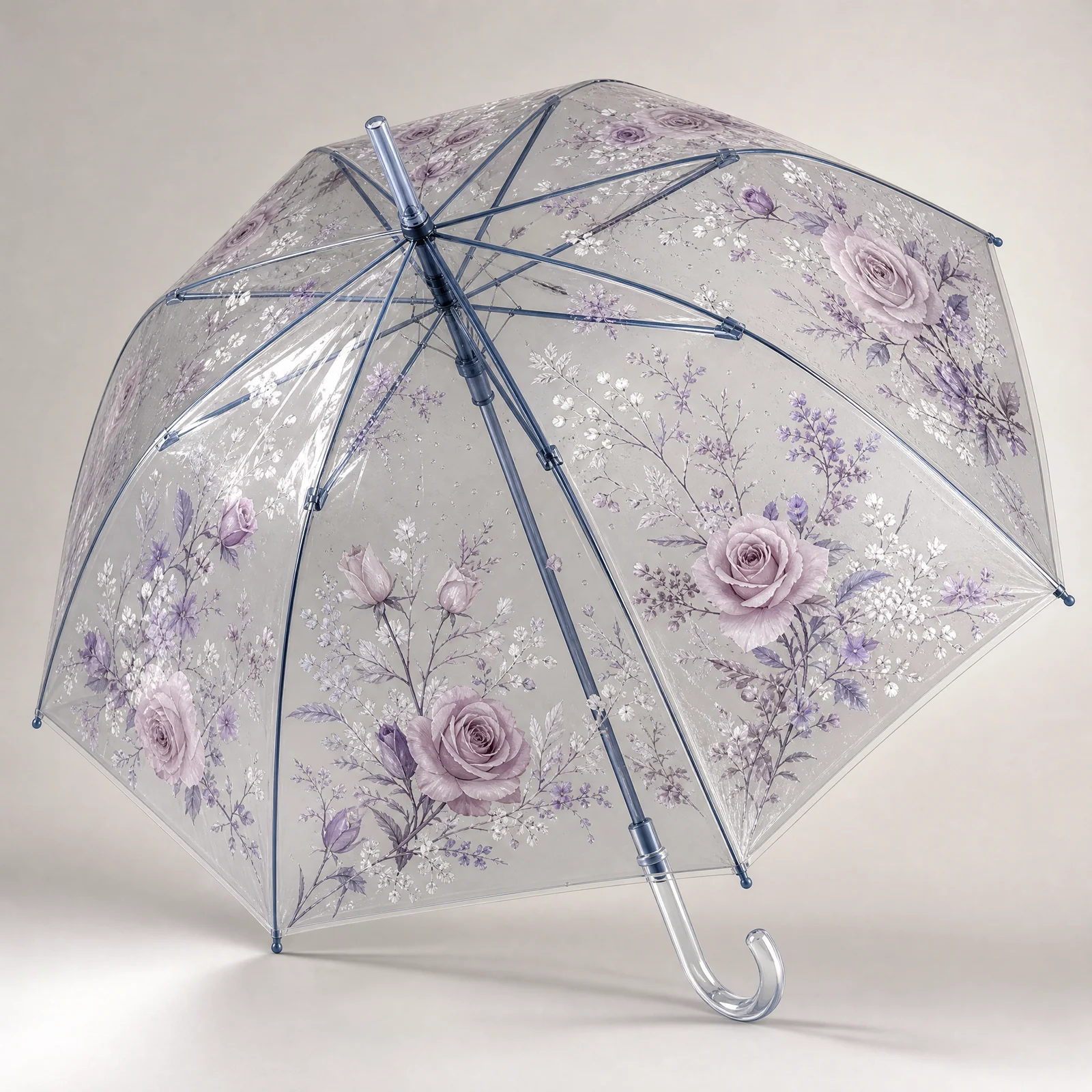 Sheer Winter Floral straight umbrella concept for UK 2026 autumn winter