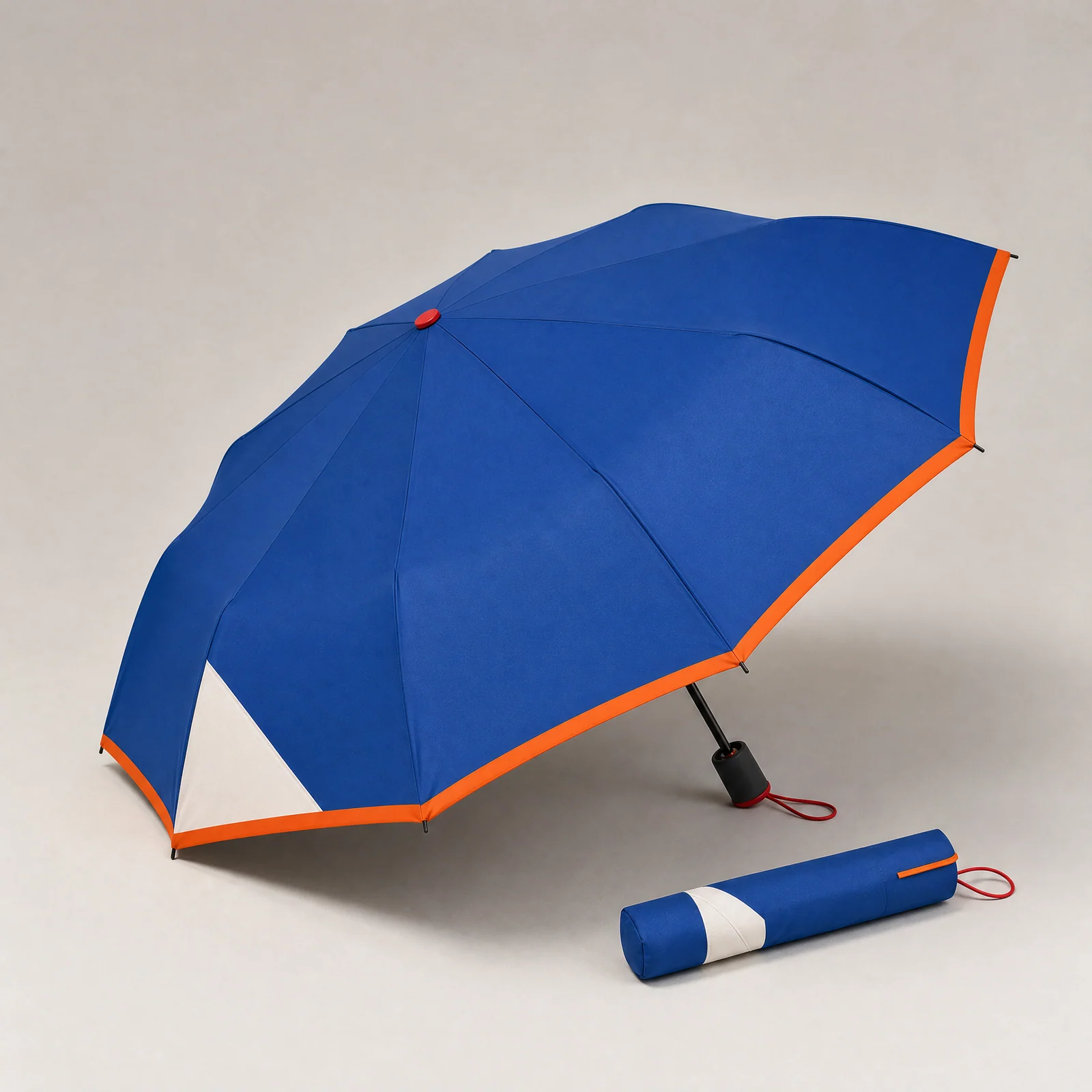 Showroom Retail Pop folding umbrella concept for China 2026 Autumn/Winter