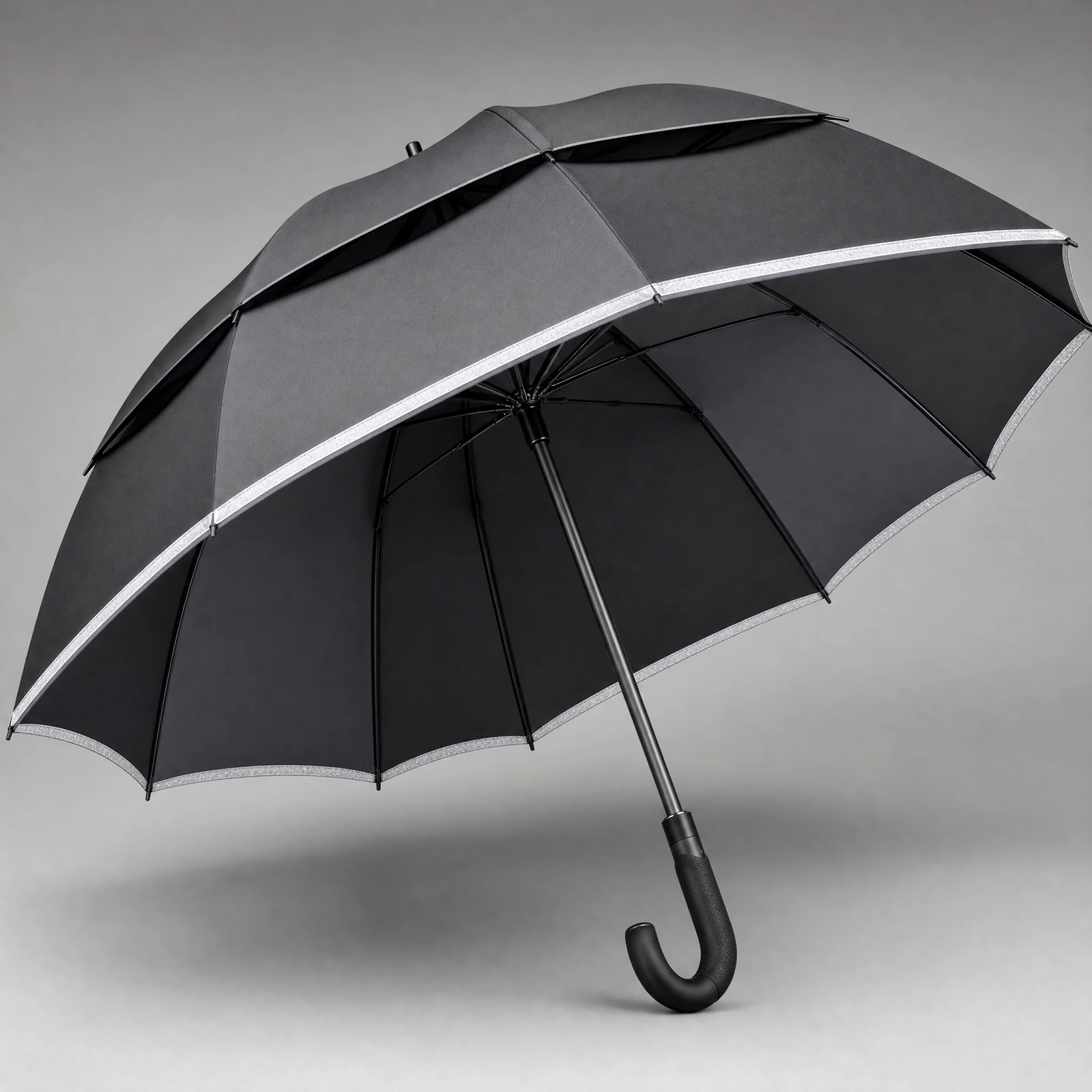 Slick Night Monochrome golf umbrella concept for UK 2026 autumn winter