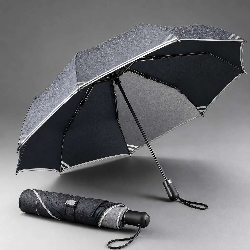 Snow-Rain Reflective folding umbrella concept for Canada 2026 Autumn/Winter