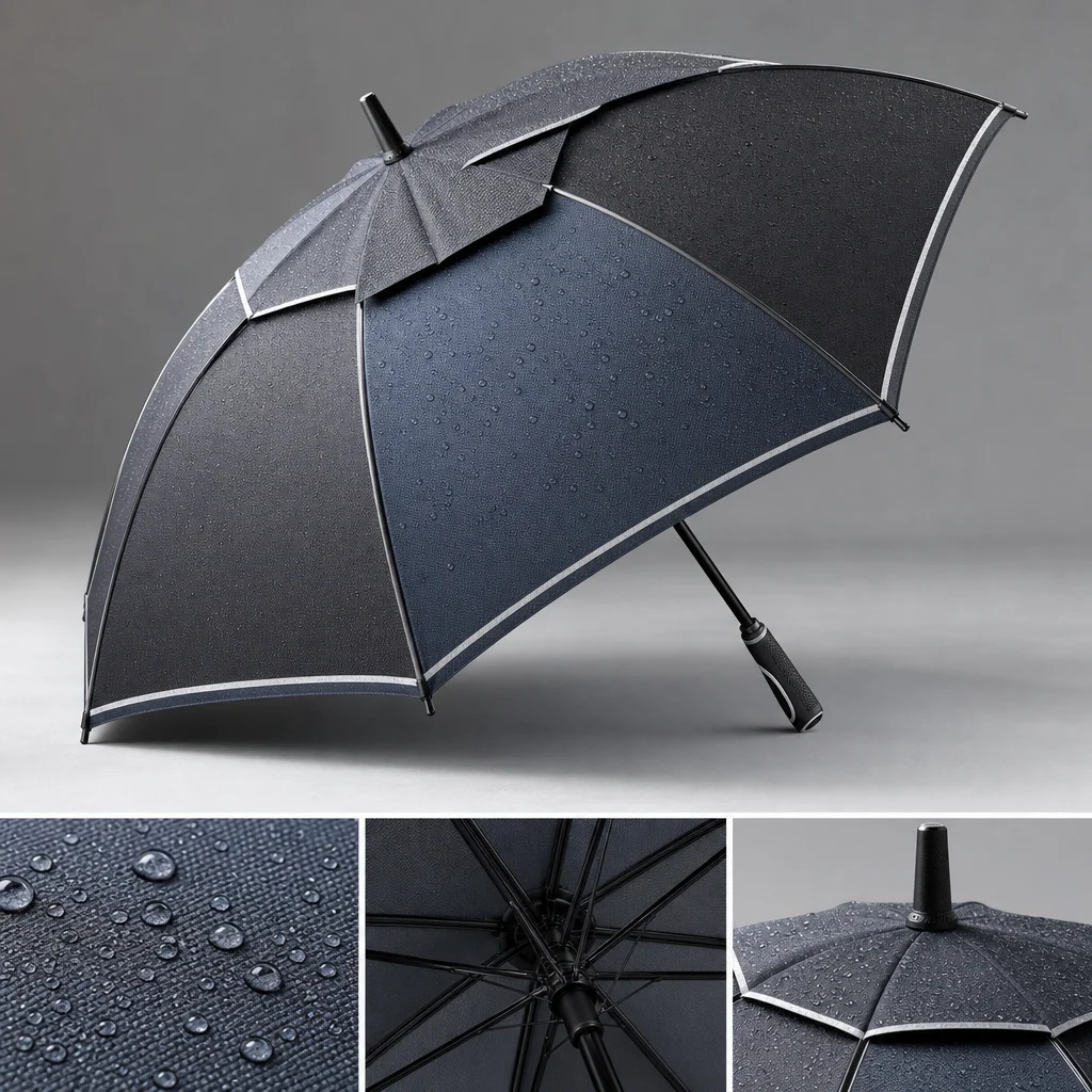 Snow-Rain Reflective golf umbrella concept for Canada 2026 Autumn/Winter