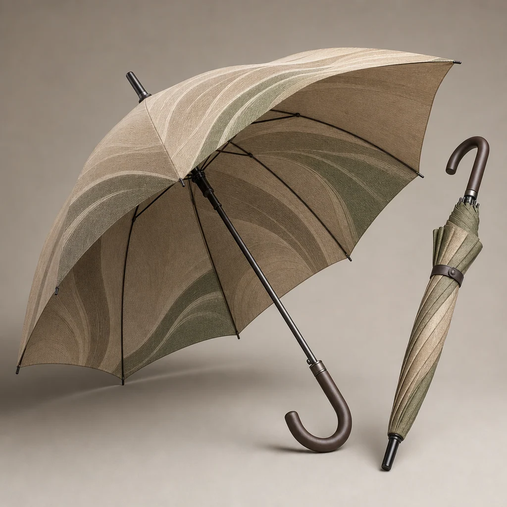 Sustainable Cellulose Flow straight umbrella concept for Indonesia 2026 Autumn/Winter