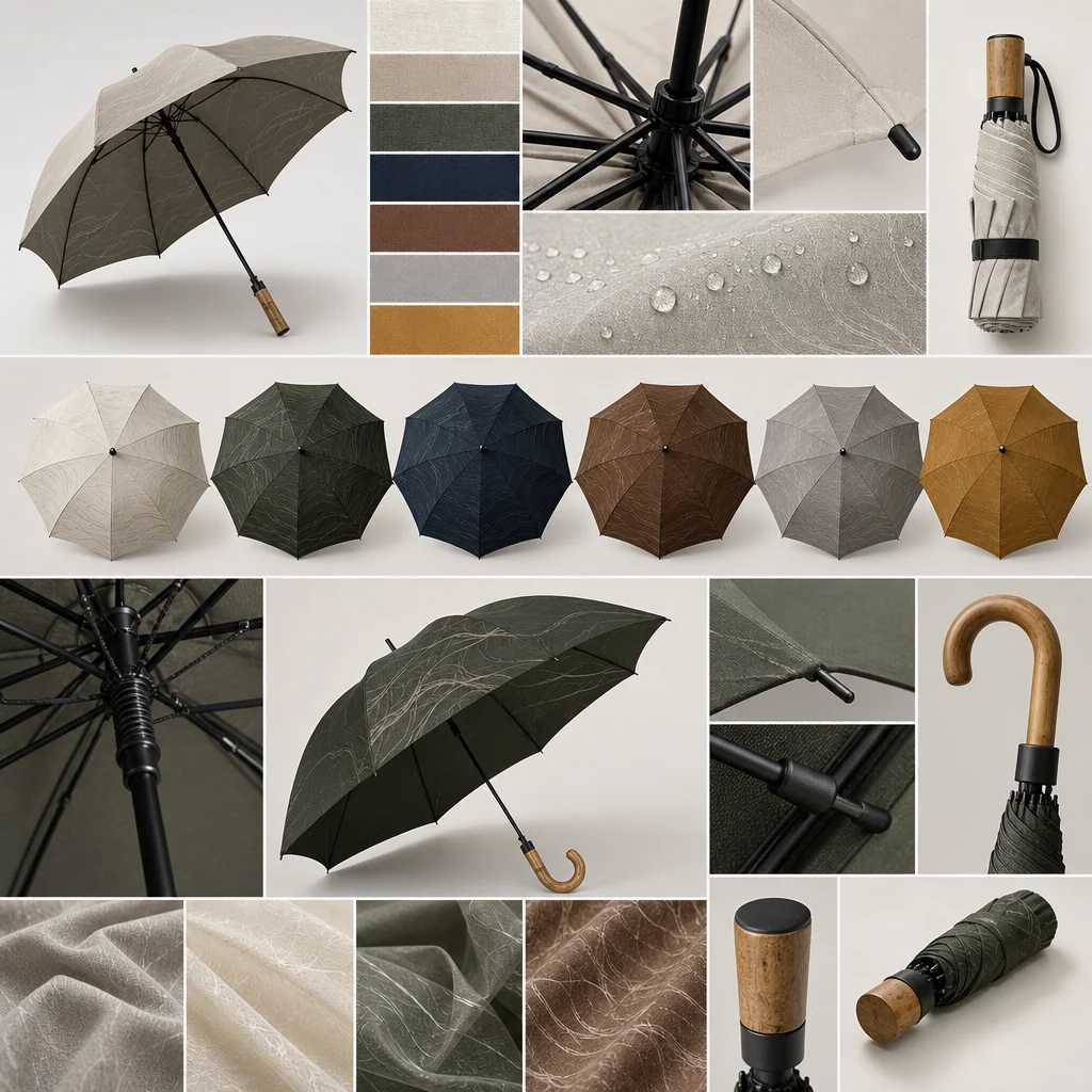 Sustainable Cellulose Flow trend visual for Indonesia 2026 Autumn/Winter umbrella design