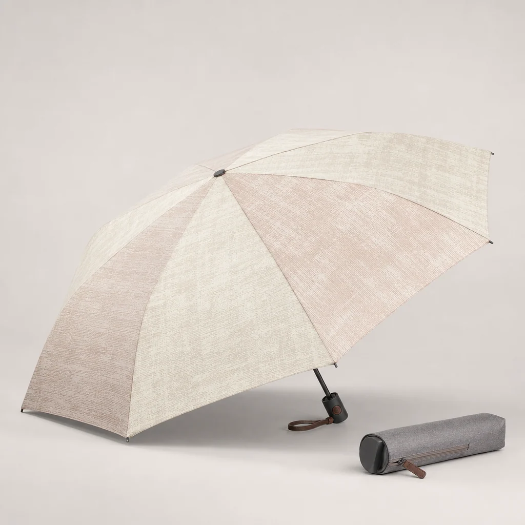 Tactile Winter Texture folding umbrella concept for Italy 2026 Autumn/Winter