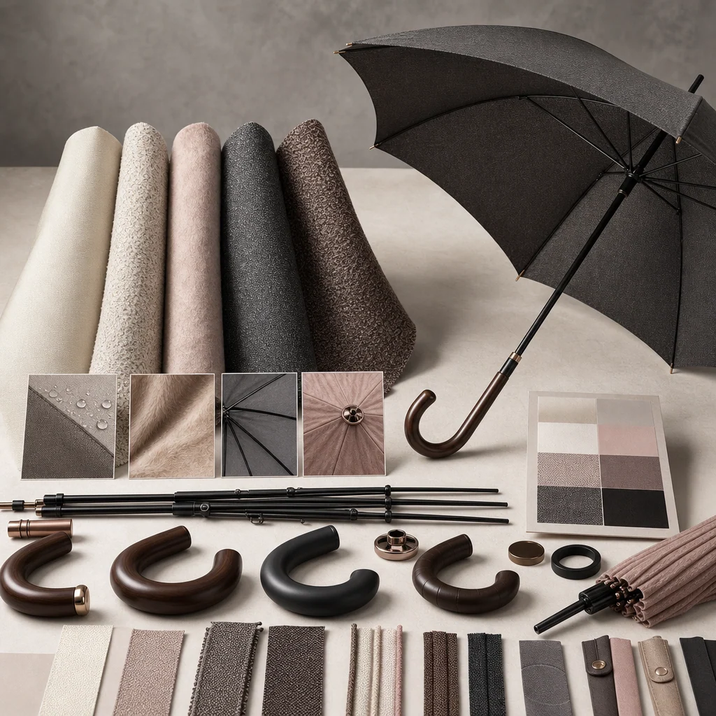 Tactile Winter Texture trend visual for Italy 2026 Autumn/Winter umbrella design