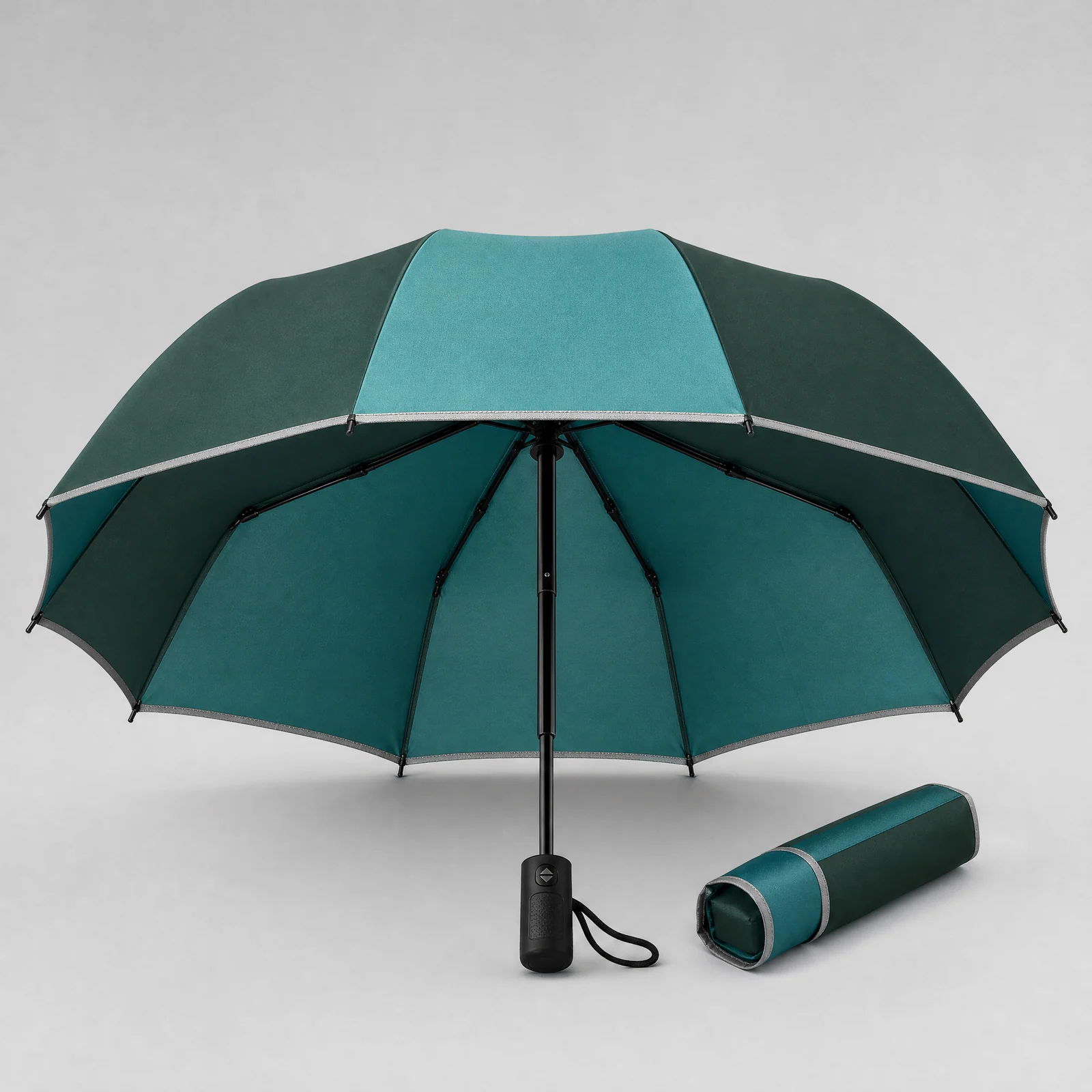 Teal Commuter Utility folding umbrella concept for United States 2026 Autumn/Winter