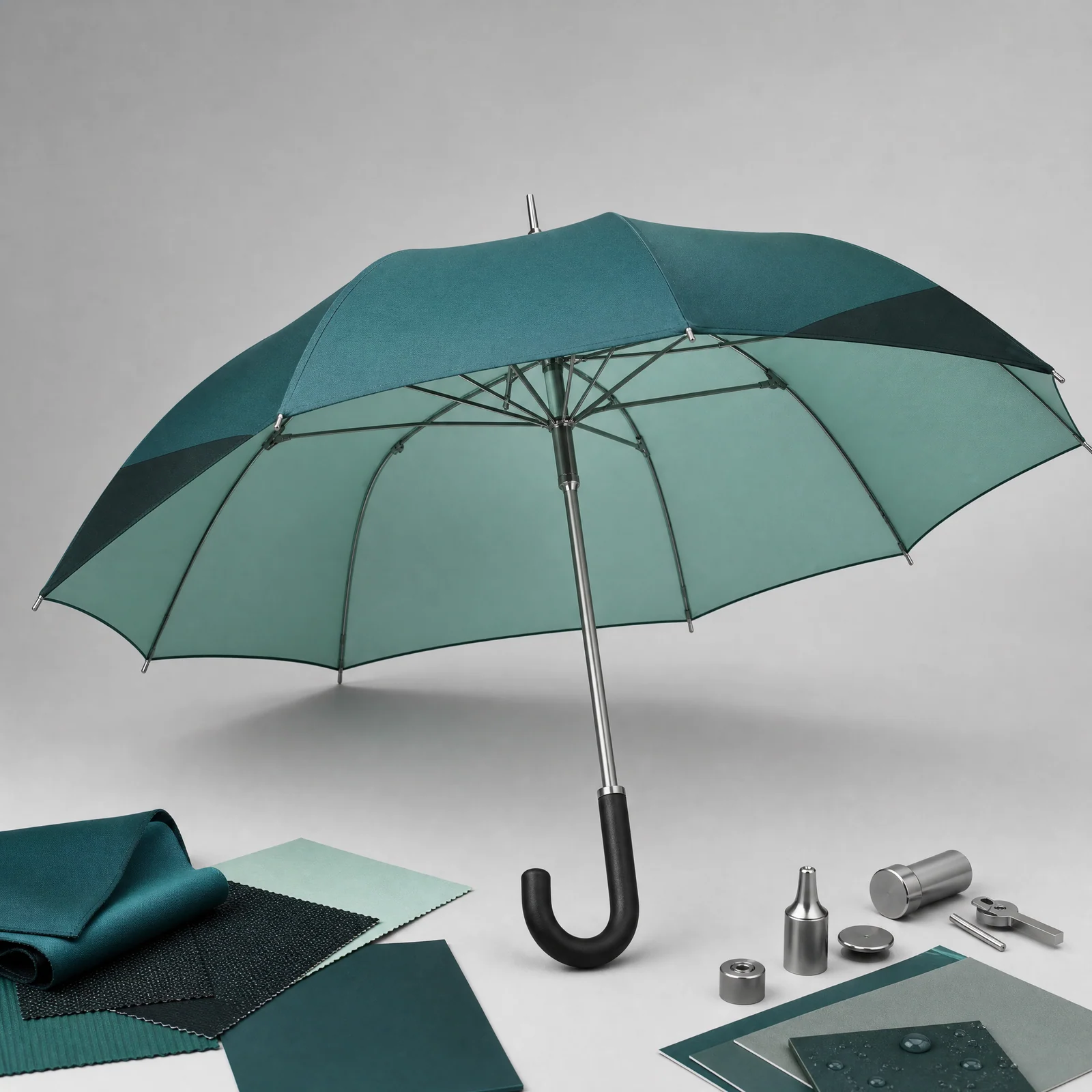 Teal Commuter Utility straight umbrella concept for United States 2026 Autumn/Winter