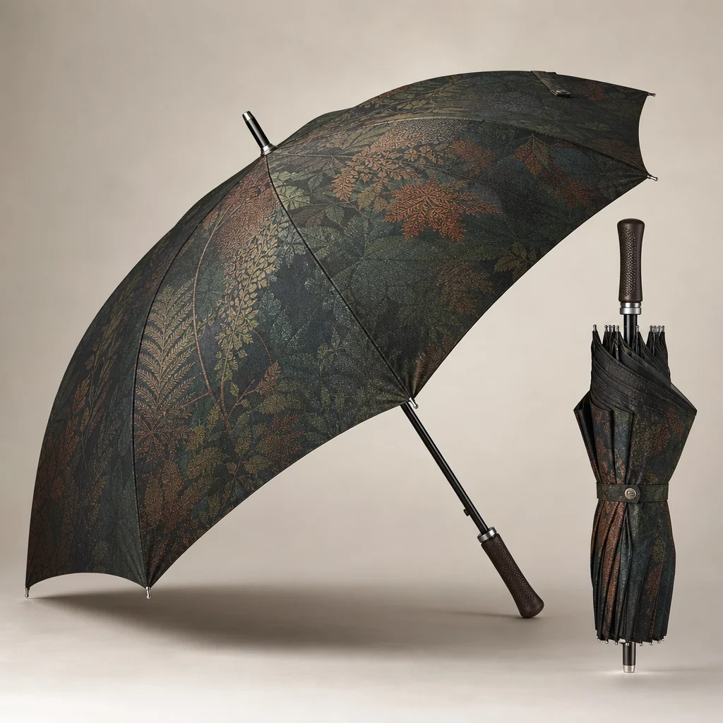Textile Memory Understory golf umbrella concept for Mexico 2026 Autumn/Winter