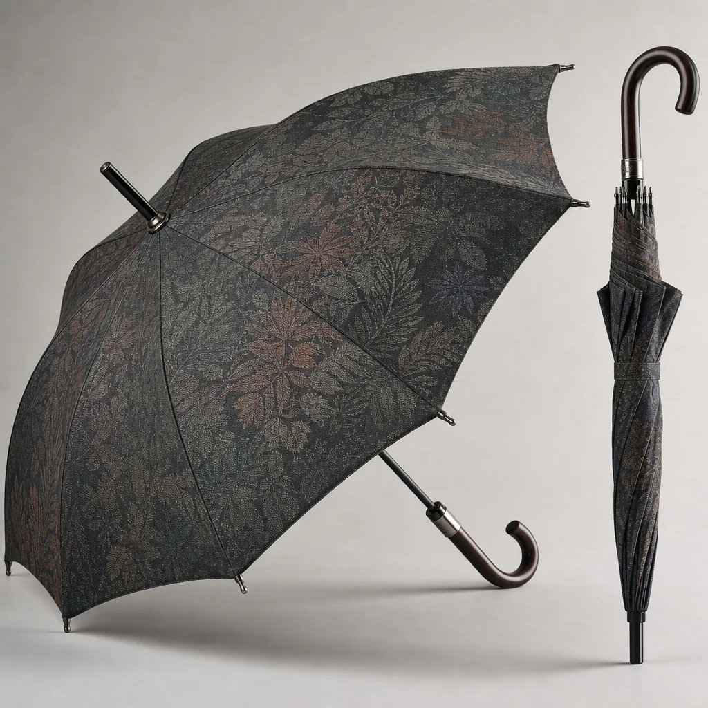 Textile Memory Understory straight umbrella concept for Mexico 2026 Autumn/Winter