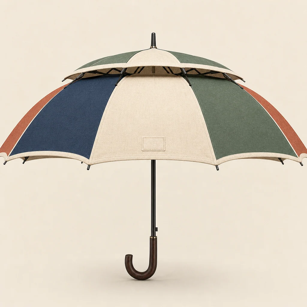 Traceable Cotton Canopy golf umbrella concept for Brazil 2026 Autumn/Winter