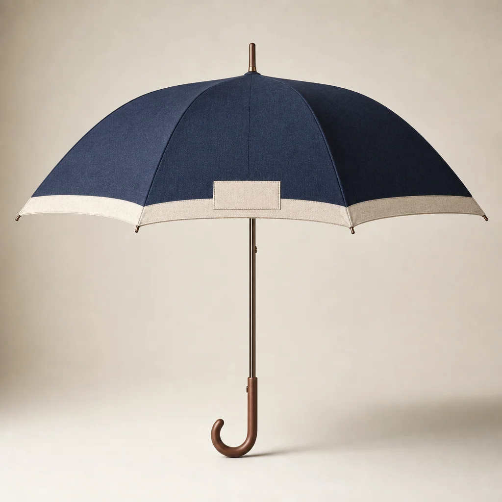 Traceable Cotton Canopy straight umbrella concept for Brazil 2026 Autumn/Winter