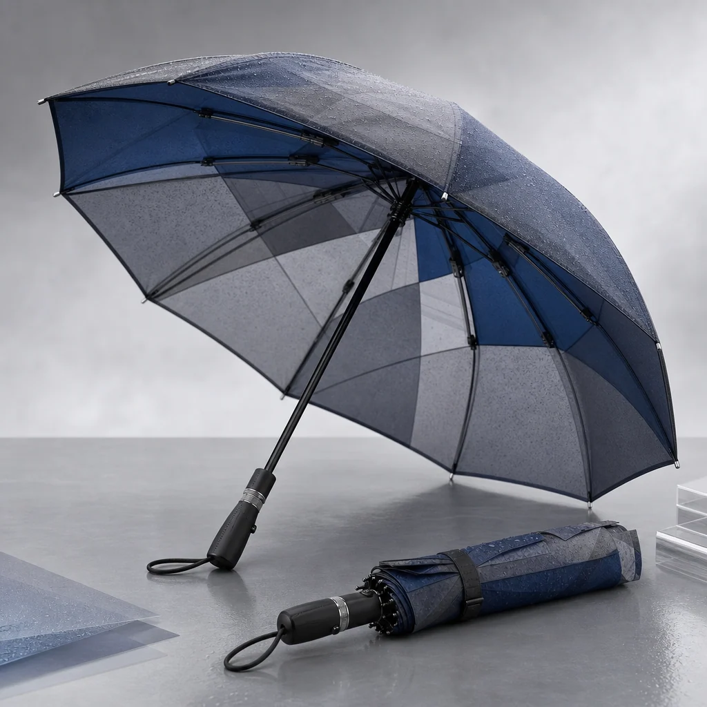 Transparent Value Chain folding umbrella concept for Netherlands 2026 Autumn/Winter