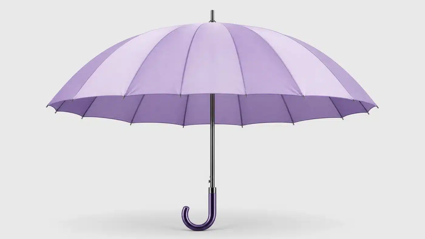 Regenschirmkonzept in der Farbe „Burnished Lilac“ für den britischen Markt 2026
