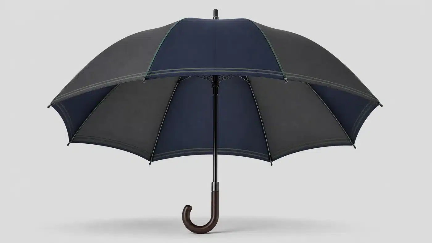 Regenschirmkonzept mit leuchtenden Zierstreifen für den britischen Markt 2026