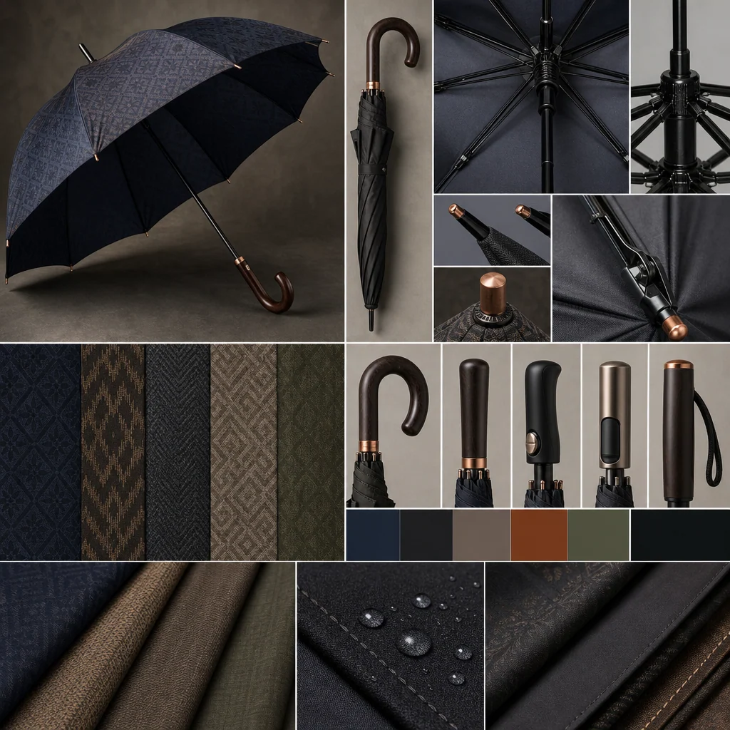 Urban Wastra Readywear trend visual for Indonesia 2026 Autumn/Winter umbrella design