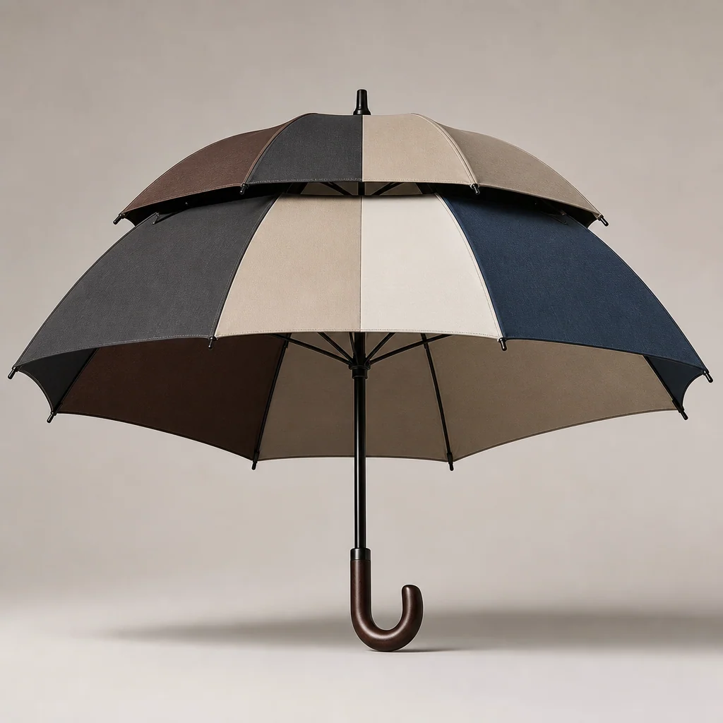 Wearable Runway Neutrals golf umbrella concept for India 2026 Autumn/Winter