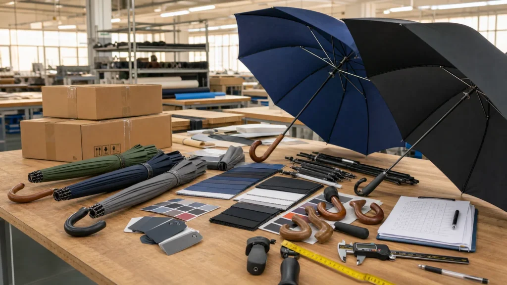 Why Choose Ark Umbrella as Your Custom Umbrella Factory article illustration for B2B umbrella buyers