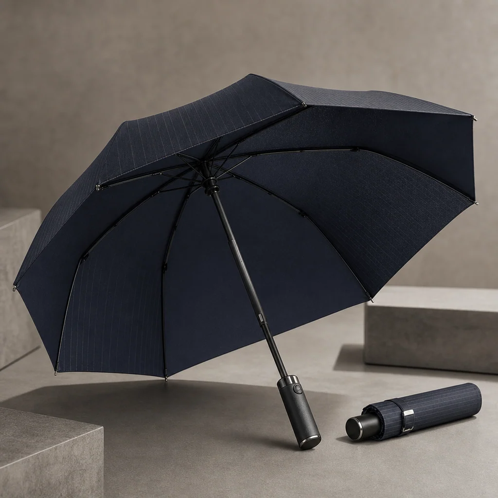 Wooyoungmi Menswear Tailoring folding umbrella concept for South Korea 2026 Autumn/Winter