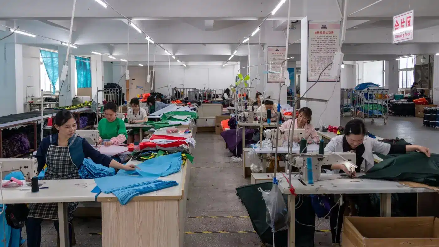 Ark Umbrella sewing floor and production workshop for OEM orders