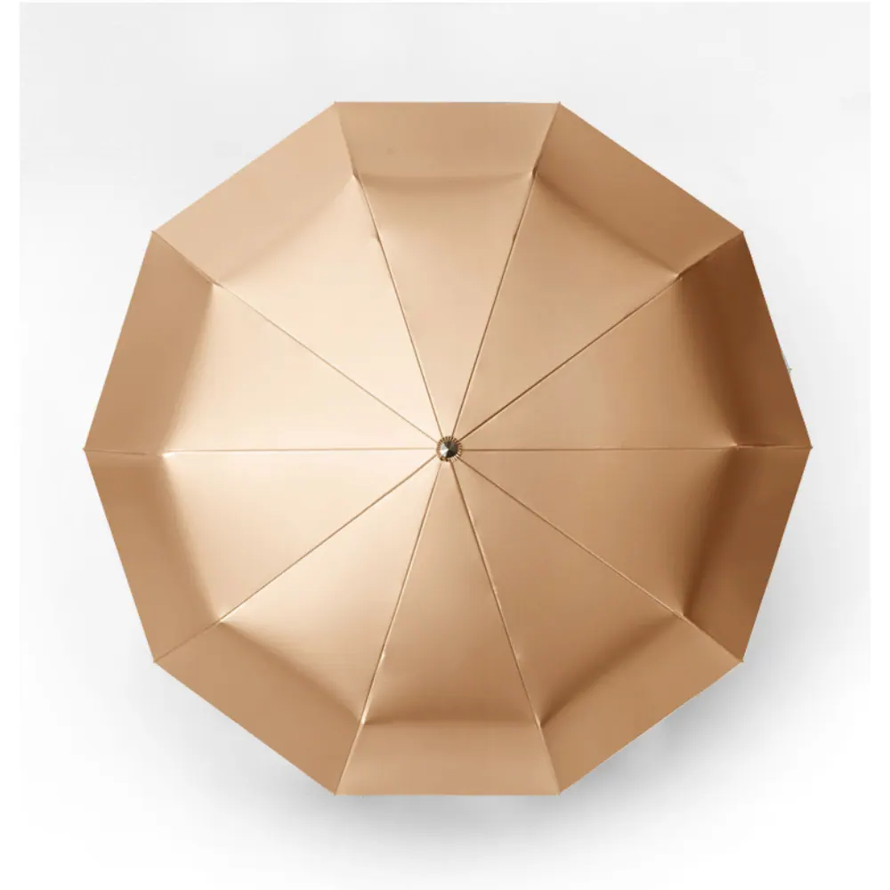 beige folding umbrella for a Swiss business assortment