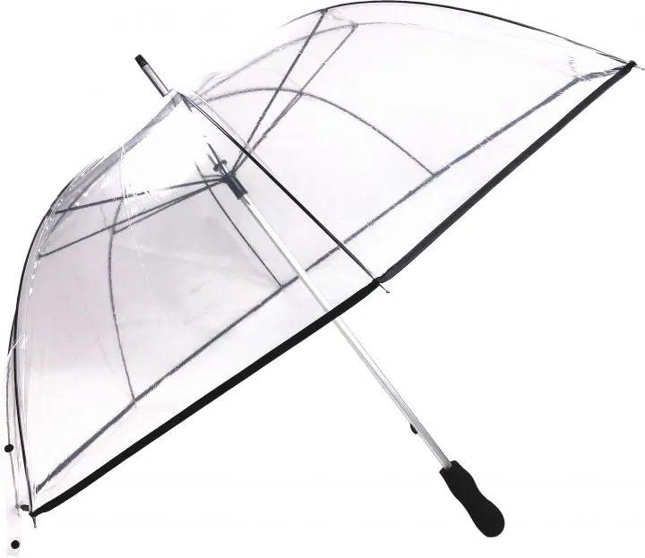 parapluie transparent pour accueil d’hôtel et marque en Suisse