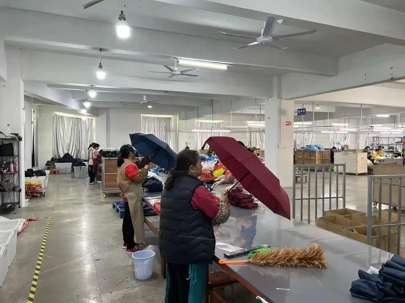 Ark Umbrella canopy assembly and mechanism quality control