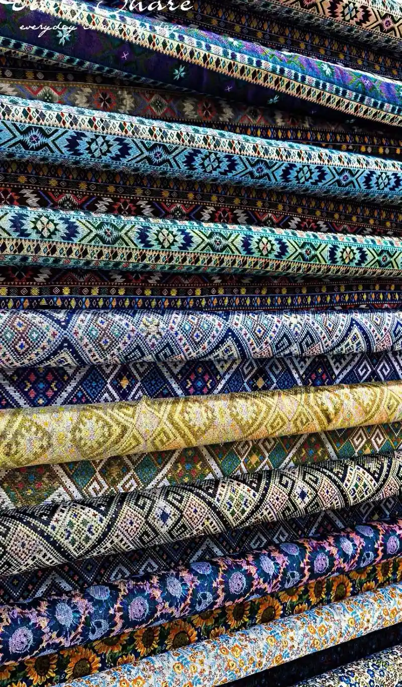 Printed umbrella fabric rolls for canopy material selection