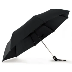 Guarda-chuva dobrável e resistente ao vento com abertura automática de 22 polegadas (56 cm) - Foto do produto para compradores atacadistas OEM.