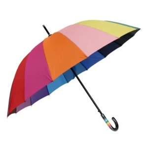 27 Inch Auto Open Rainbow Golf Umbrella 3424 product photo for OEM wholesale buyers