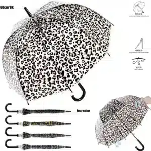 23 Inch Auto Open Transparent POE Umbrella 8011 product photo for OEM wholesale buyers