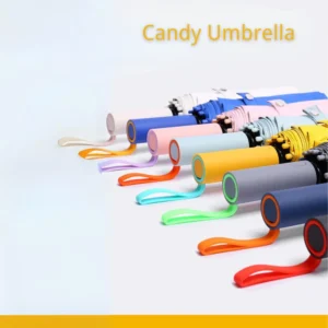 21 Inch 48 Rib Candy Windproof Folding Umbrella 9345 portable umbrella product photo for OEM wholesale buyers